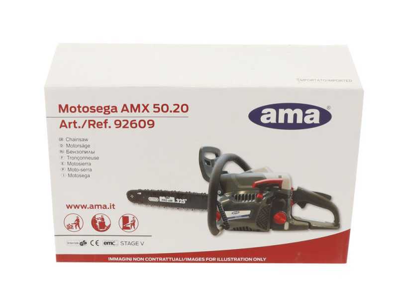 Ama AMX 50.20 - Motosega a scoppio da taglio - Lama Oregon da 50cm