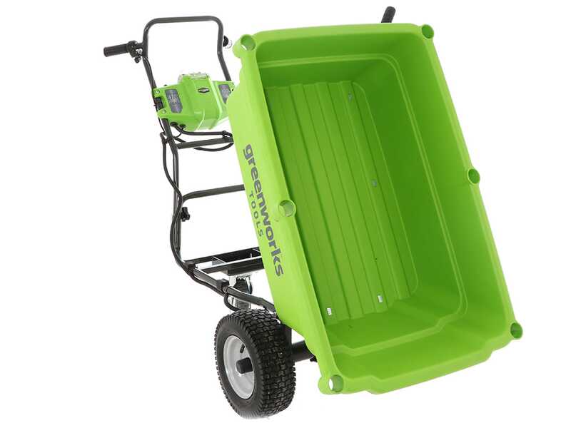 Greenworks G40GC Garden Cart - Carriola elettrica a batteria 40V 4Ah