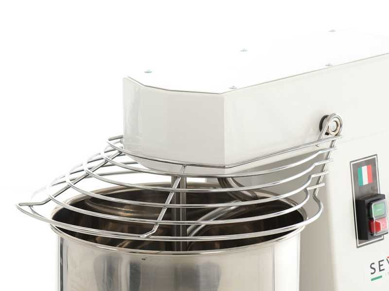 Seven Italy GH 15 - Impastatrice a spirale - 400V - Con ruote e timer