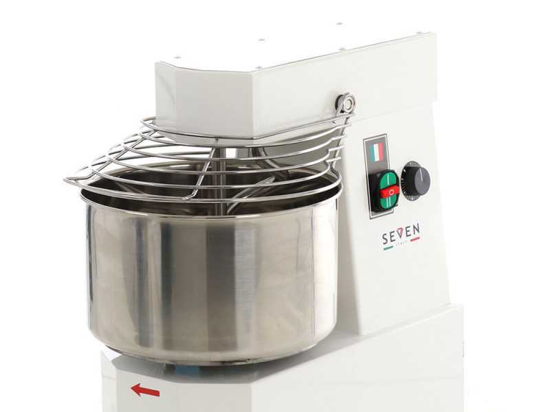 Seven Italy GH 20 2V - Impastatrice a spirale - 230V - Con ruote e timer - 2 Velocit&agrave;