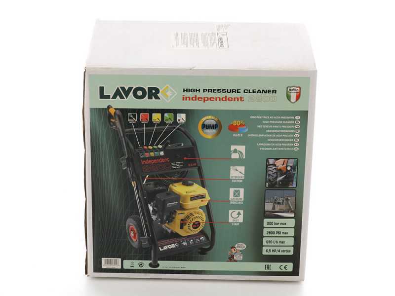 Lavor Independent 2800 - Idropulitrice a scoppio  - 200 bar - 690 l/h - motore a benzina Lavor 200 cc