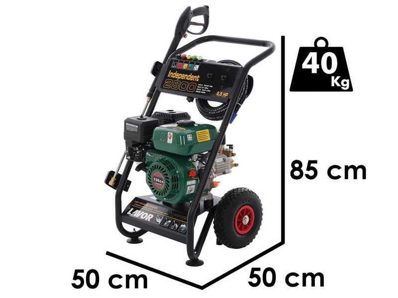 Lavor Independent 2800 - Idropulitrice a scoppio  - 200 bar - 690 l/h - motore a benzina Lavor 200 cc