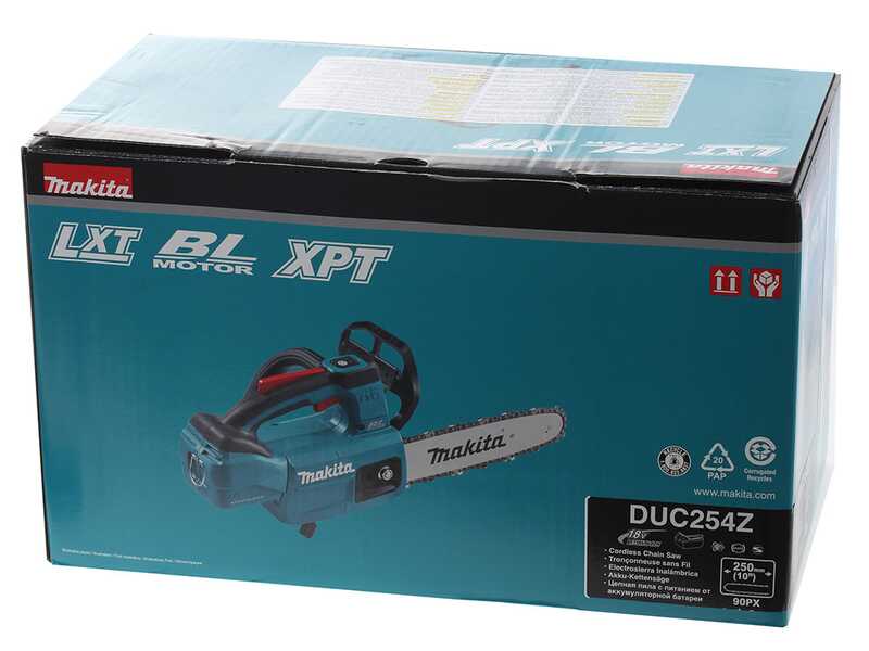 Makita DUC254Z - Elettrosega a batteria - Lama da 25cm - SENZA BATTERIE E CARICABATTERIE
