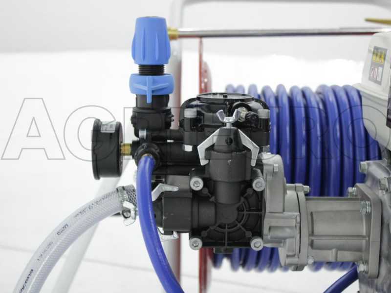 Kit motopompa irrorazione con carrello - Pompa Comet MC25 motore Honda GP160