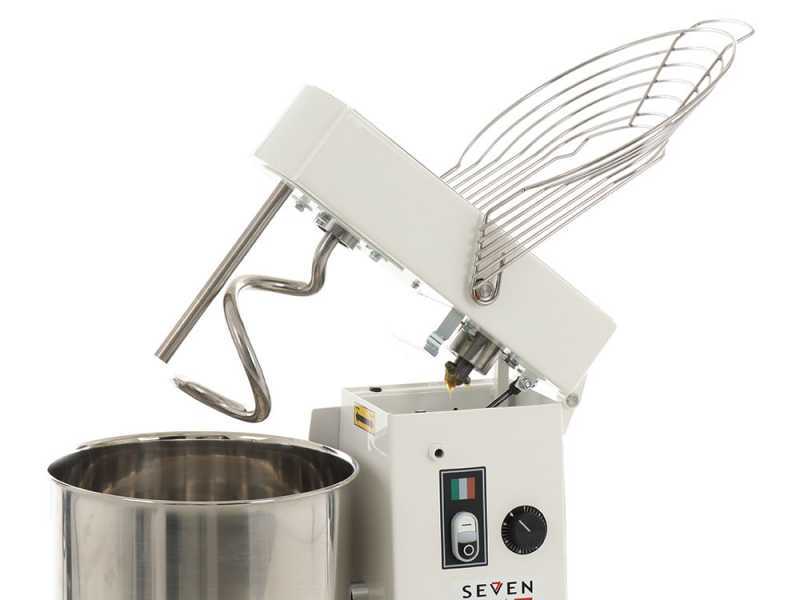 Seven Italy GHR 20 - Impastatrice a spirale - 230V - Con ruote e timer