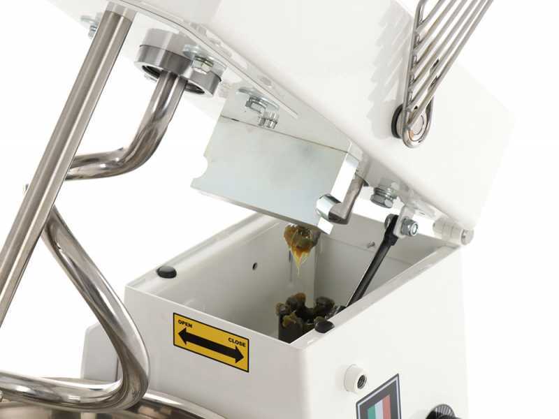 Seven Italy GHR 20 - Impastatrice a spirale - 230V - Con ruote e timer