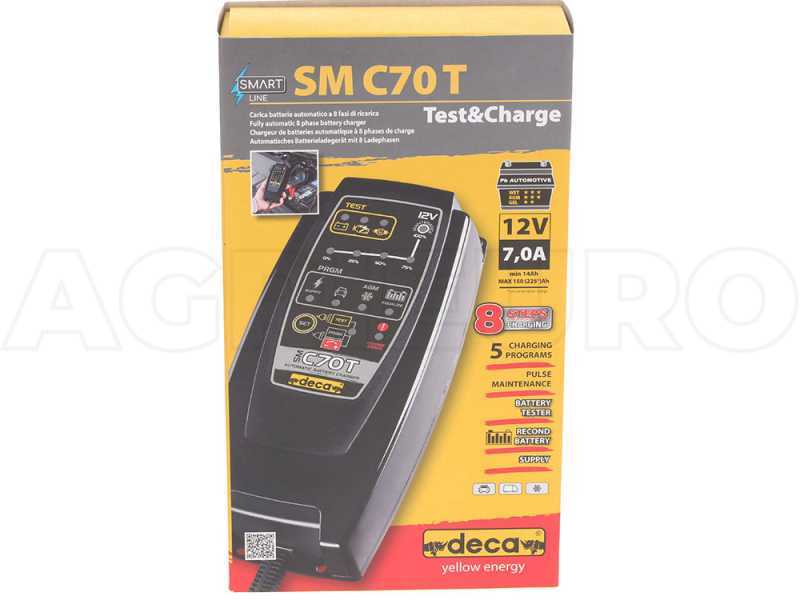 Caricabatterie automatico e mantenitore di carica DECA SM C70T - batterie fino a 150Ah