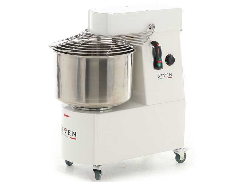 Seven Italy GHR 30 2V - Impastatrice a spirale - 230V - Con ruote e timer - 2 Velocit&agrave;