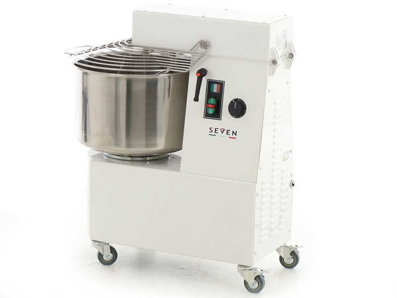 Seven Italy GHR 30 2V - Impastatrice a spirale - 400V - Con ruote e timer - 2 Velocit&agrave;