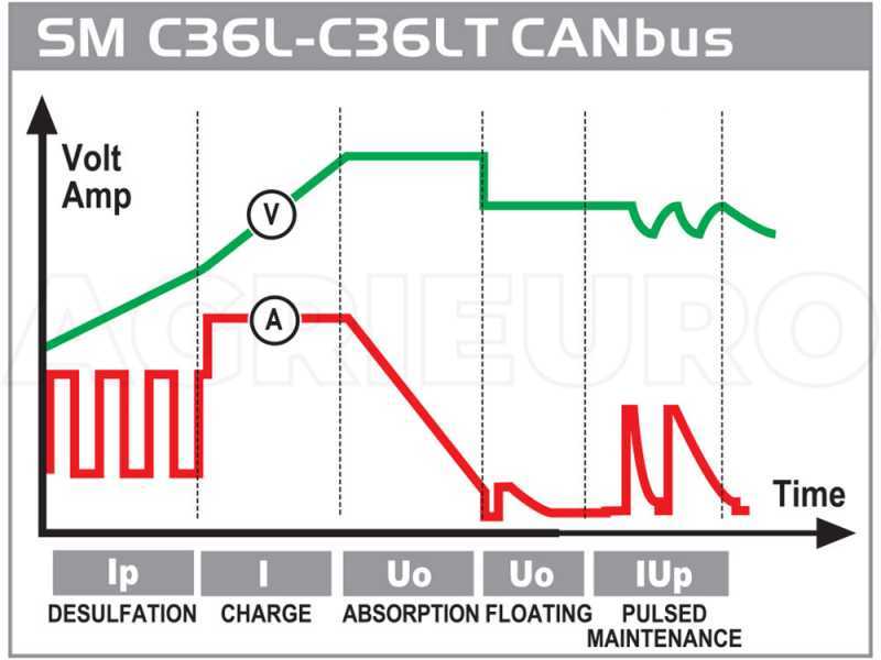 Caricabatterie automatico e mantenitore di carica DECA SM C36LT CANBUS - batterie fino a 75Ah