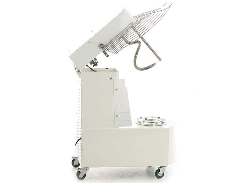 Seven Italy GHR 40 2V - Impastatrice a spirale - 400V - Con ruote e timer - 2 Velocit&agrave;