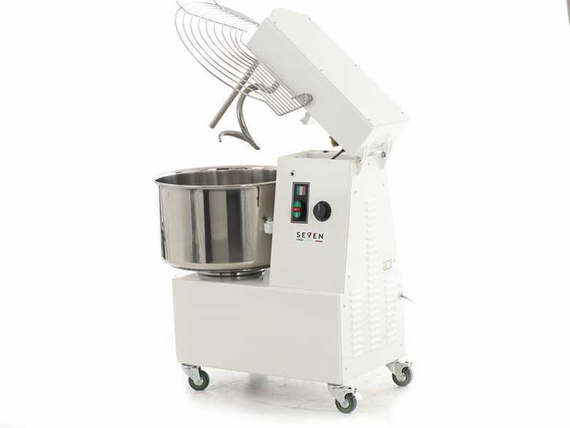 Seven Italy GHR 40 2V - Impastatrice a spirale - 400V - Con ruote e timer - 2 Velocit&agrave;