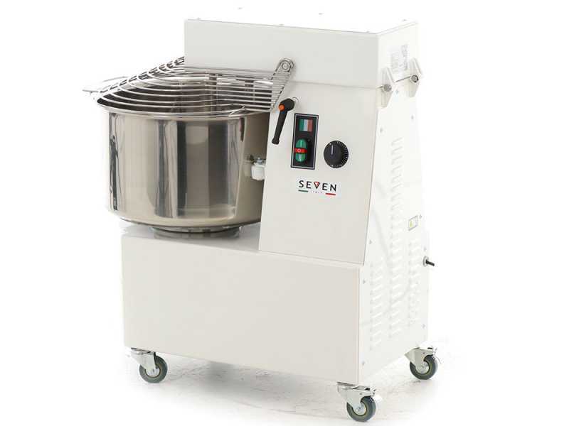 Seven Italy GHR 40 2V - Impastatrice a spirale - 400V - Con ruote e timer - 2 Velocit&agrave;