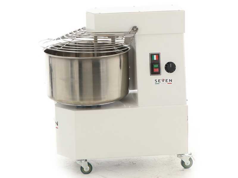 Seven Italy GH 40 - Impastatrice a spirale - 400V - Con ruote e timer