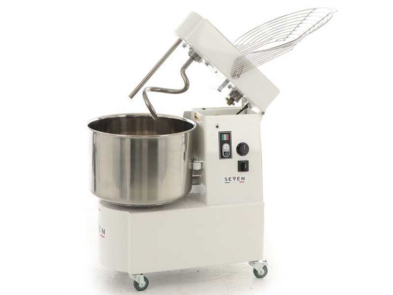 Seven Italy GHR 50 2V - Impastatrice a spirale - 400V - Con ruote e timer - 2 Velocit&agrave;