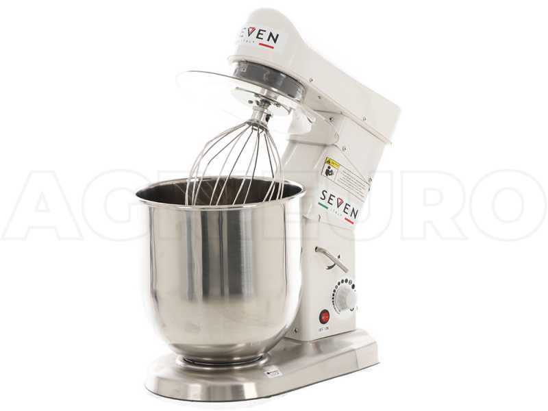 Seven Italy FP110 - Impastatrice planetaria - Vasca INOX 10 litri - Multi attrezzo