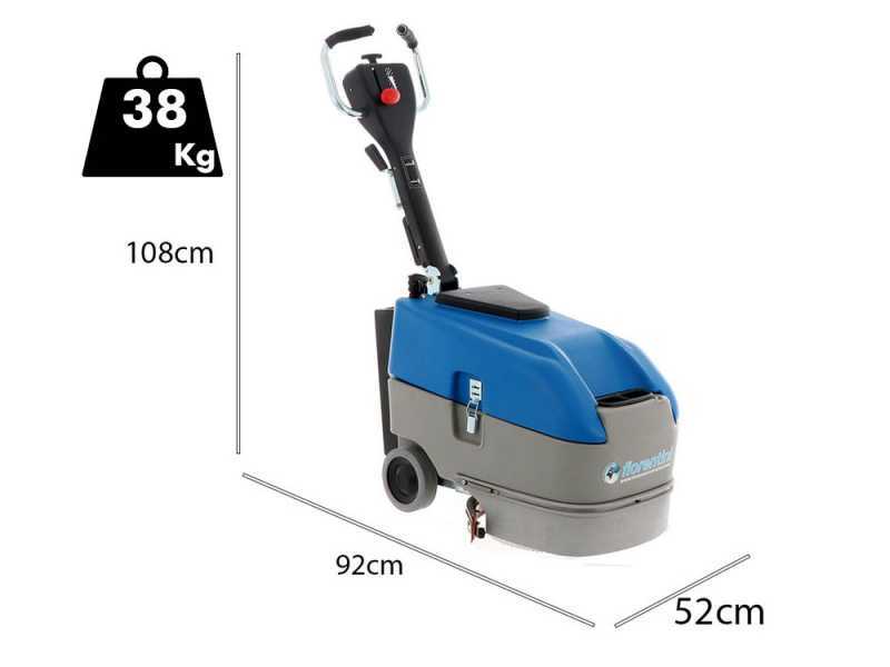 Fiorentini Delux 350 - Lavapavimenti a batteria - 3 in 1: lava, asciuga e aspira