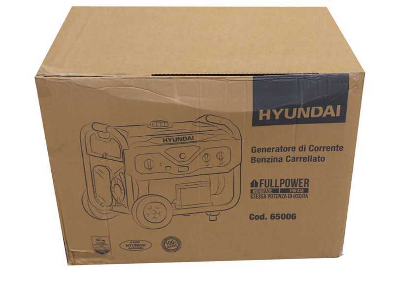 Hyundai LS6875EFP - Generatore di corrente carrellato con AVR 5.5 kW - Continua 5 kW Full-Power