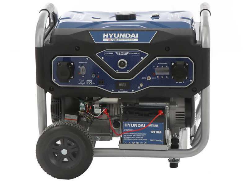 Hyundai LS6875EFP - Generatore di corrente carrellato con AVR 5.5 kW - Continua 5 kW Full-Power