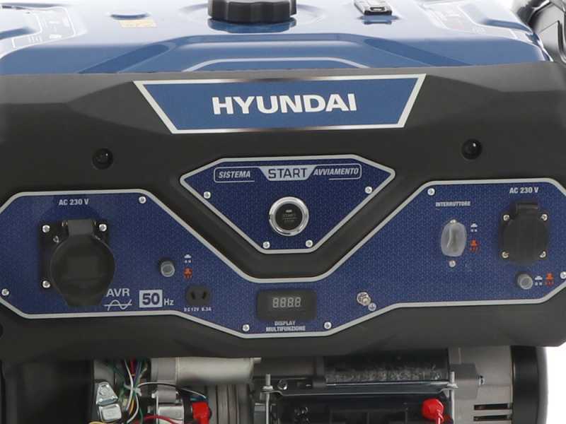 Hyundai LS6875EB - Generatore di corrente carrellato con AVR 5.5 kW - Continua 5 kW Monofase