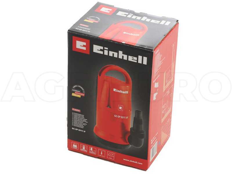 Einhell GC-SP 5511 IF - Pompa sommersa elettrica per acque chiare - galleggiante integrato