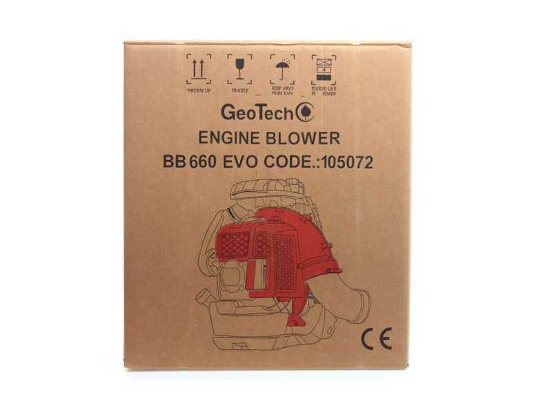 GeoTech BB660EVO - Soffiatore a scoppio a zaino motore 2 tempi