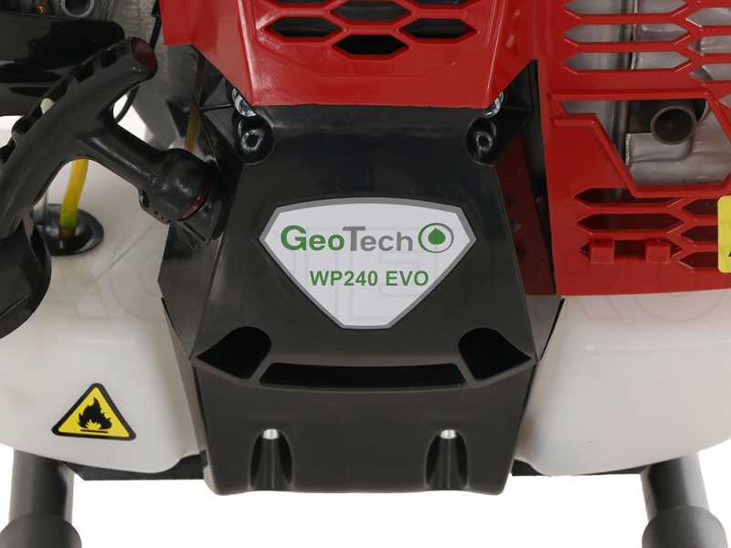 GeoTech WP240 EVO - Motopompa a scoppio autoadescante - Raccordi da 25 mm
