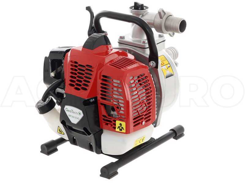 GeoTech WP360 EVO - Motopompa a scoppio autoadescante - Raccordi da 40 mm