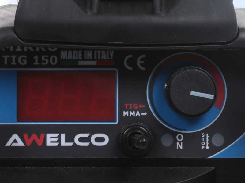 Awelco Mikrotig 150 -Saldatrice Inverter (MMA, TIG LIFT) + Valigetta, corrente continua (DC)
