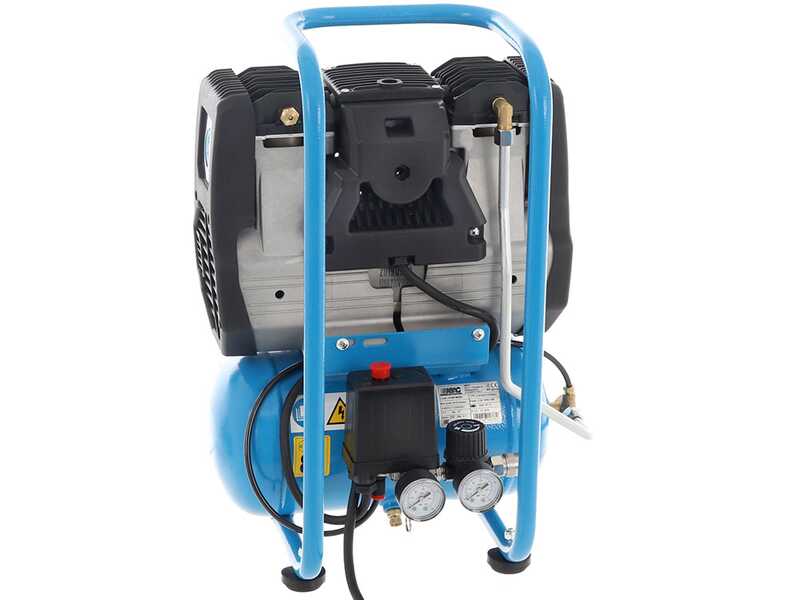 ABAC START SILENT OS20P - Compressore aria elettrico monofase silenziato, oil-less - Motore 2 HP - 6 lt
