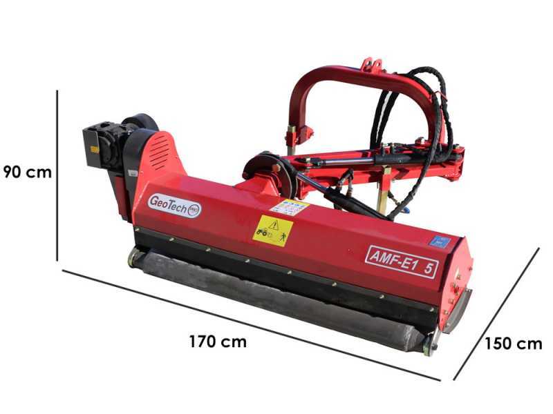 GeoTech-Pro AMF-E 125 - Trincia argini laterale per trattore - Serie leggera