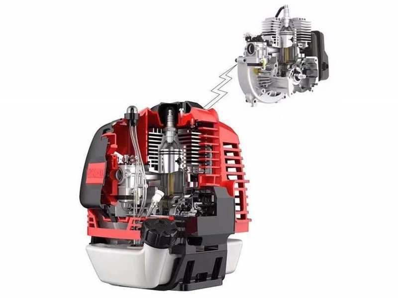 GeoTech-Pro WBC-P 540 - Decespugliatore a ruote a miscela a spinta