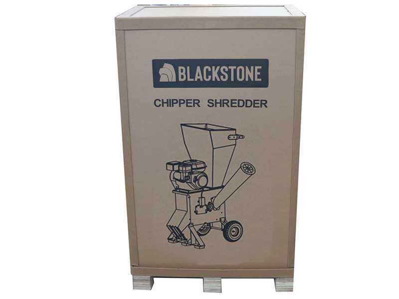 BlackStone CSB150E-L - Biotrituratore a scoppio - Motore a benzina Loncin 15 HP - Avviamento elettrico