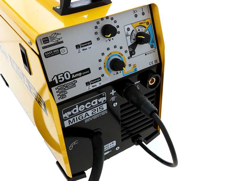 Deca Miga 215 - Saldatrice Inverter Multiprocesso (MIG-MAG/MMA/TIG LIFT), corrente continua (DC) - GAS/NO GAS
