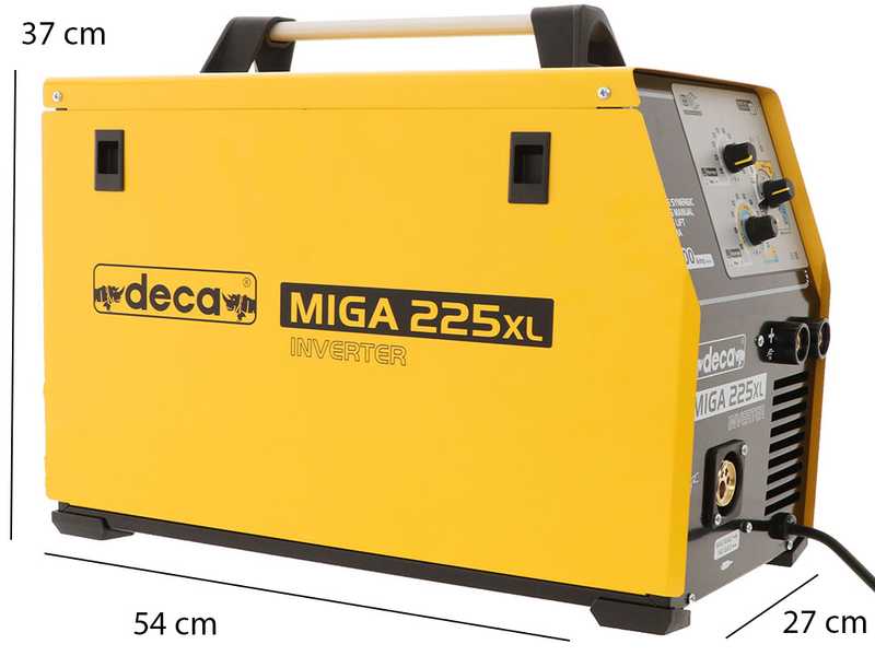 Deca Miga 225XL - Saldatrice Inverter Multiprocesso (MIG-MAG/MMA/TIG LIFT), corrente continua (DC) - GAS/NO GAS