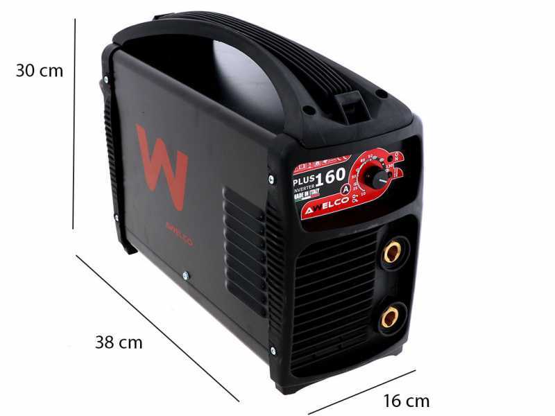 Awelco Plus 160 - Saldatrice Inverter (MMA) + Kit, corrente continua (DC)