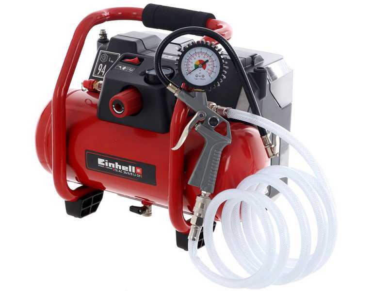 Einhell TE-AC 36 6 8 Li OF Set - Compressore aria a batteria oilless - 4Ah 2X18V