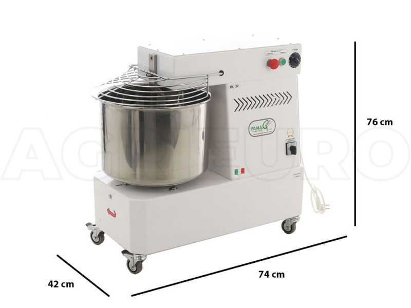 Famag IM 30/230 1 Velocit&agrave; - Impastatrice a spirale 25 Kg