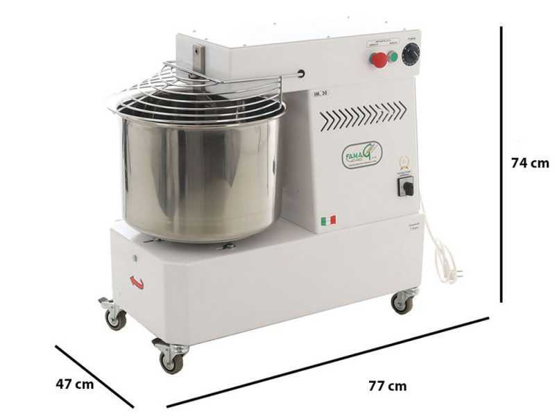 Famag IM 40/230 1 Velocit&agrave; - Impastatrice a spirale 38 Kg