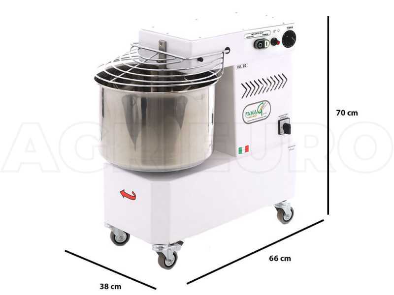Famag IM 20/230 10 Velocit&agrave; - Impastatrice a spirale 20 Kg