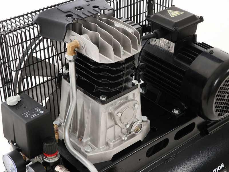 FIAC AB 100/348 TC - Compressore aria elettrico trifase a cinghia - Motore 3 HP - 100 lt