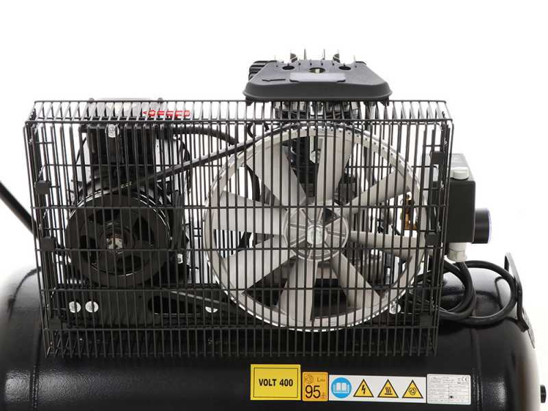FIAC AB 100/348 TC - Compressore aria elettrico trifase a cinghia - Motore 3 HP - 100 lt