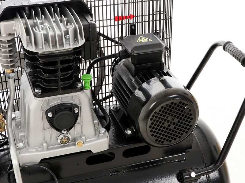 FIAC AB 100/415 TC - Compressore aria elettrico trifase a cinghia - Motore 3 HP - 100 lt