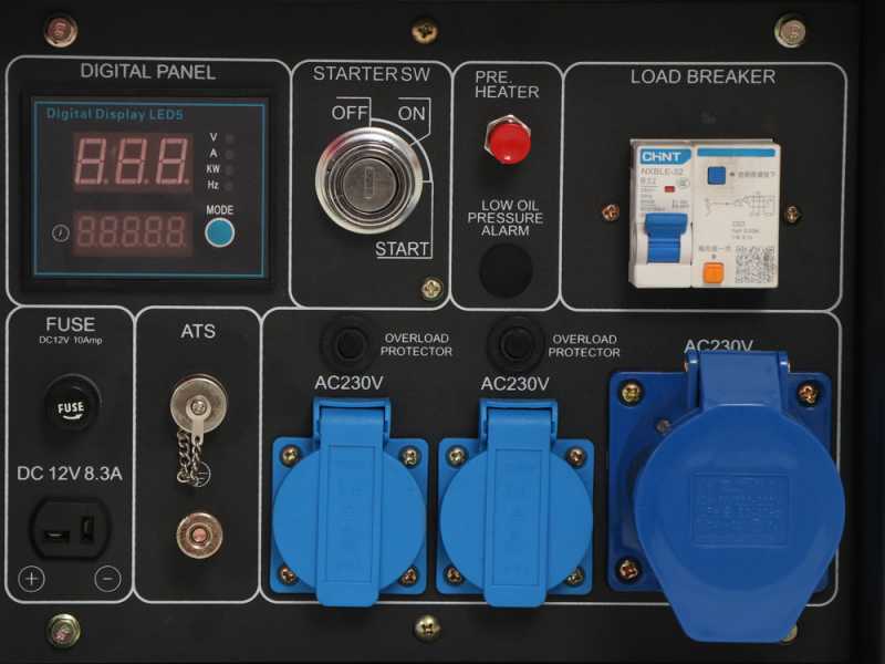 BlackStone OFB 6000 D-ES - Generatore di corrente diesel con AVR 5.3 kW - Continua 5 kW Monofase