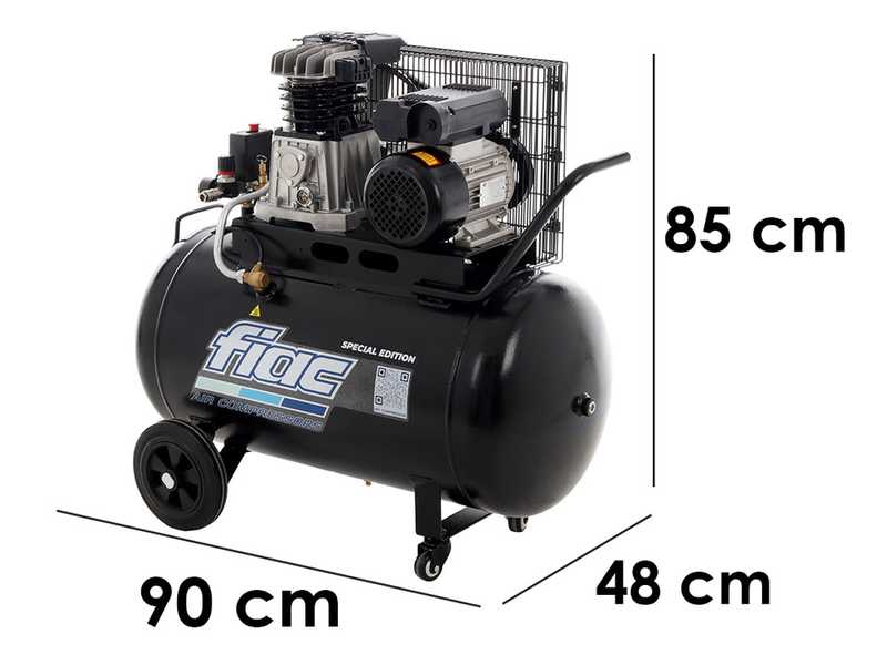 FIAC AB 100/348 MC - Compressore aria monofase elettrico a cinghia - Special Edition