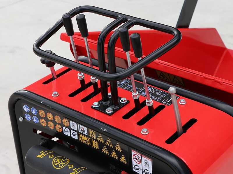 GeoTech-Pro Geoporter 550 DHS Hydro - Motocarriola cingolata cassone dumper idraulico 500Kg - Cambio idrostatico