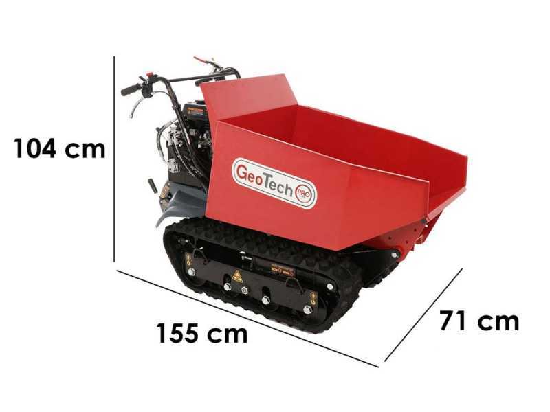 GeoTech-Pro GeoPorter H-540D Hydro - Motocarriola cingolata dumper idraulico 500Kg