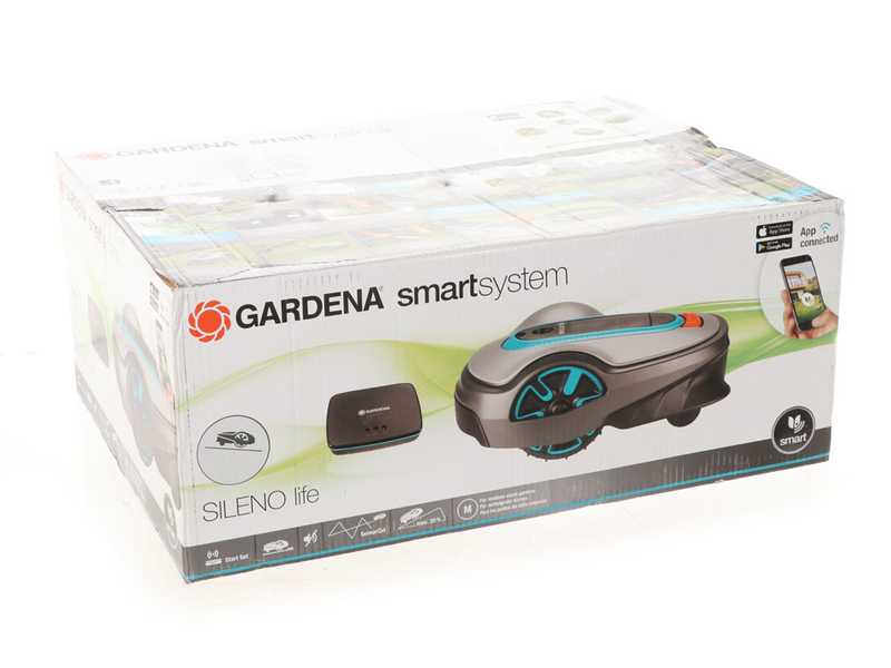 Gardena SILENO life 750 - Robot rasaerba con cavo perimetrale e batteria al litio