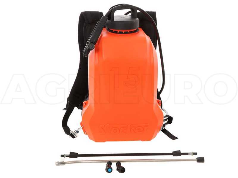 Pompa a spalla batteria elettrica 4.5 Bar lancia per irrorazione irroratrice 15L 