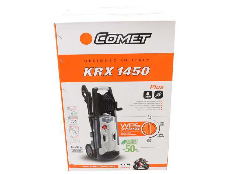 Comet KRX 1450 Plus Elettrica - Idropulitrice ad acqua fredda - 500 l/h - 160 bar - Con avvolgitubo